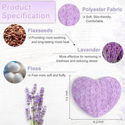 Atsuwell Cooling Ice Face Eye Mask Set for Dark Circles and Scented Lavender Throw Pillow and Flaxseed Fluffy Microwave He...