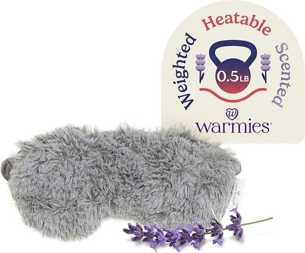 warmies Microwavable Eye Mask for Warmth & Comfort - Heating & Cooling Compress for Calming Relaxation - Weighted & Heated...