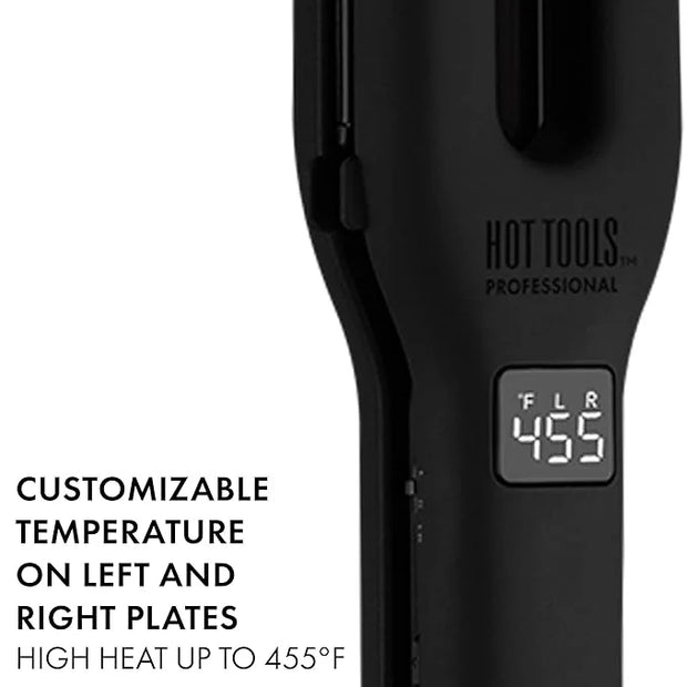Hot Tools Pro Artist Black Gold Double Straight Dual Plate Hair Straightener | Faster Styling and Reduced Damage - Product...