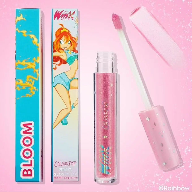 ColourPop Winx Club Ultra Glossy Lip Gloss - Hydrating Pink Lip Gloss for Juicy, Fuller-Looking Lips - Formulated with Joj...