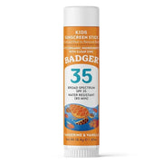 Badger Kids Sunscreen Stick SPF 35 with Mineral Zinc Oxide, Travel Size Sunscreen Stick for Kids, 97% Organic Ingredients,...