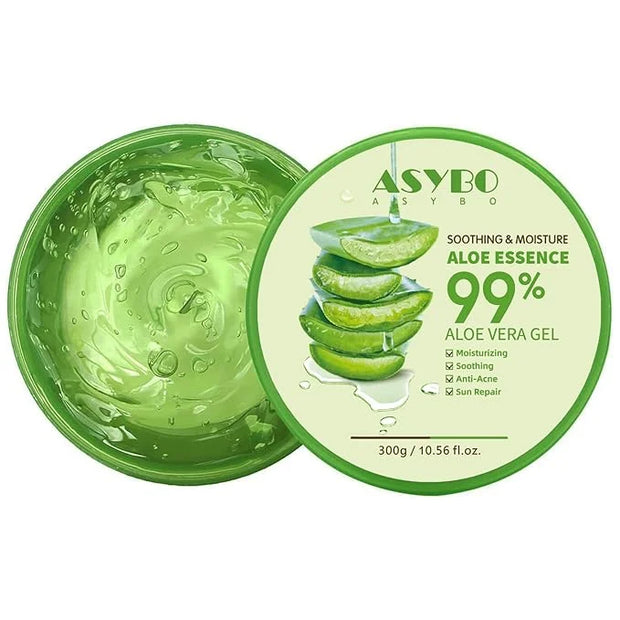 300 ML Natural Aloe Vera Gel -Organic Moisturizing Cream, Soothing and Hydrating, Sunburn and Scar Repair, Care for Face B...