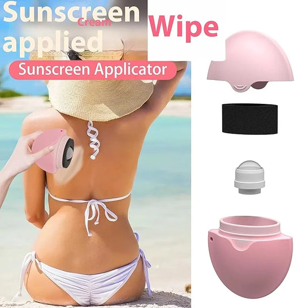 Sunscreen Applicator - Single Purple - BPA-Free Refillable Roll on Sponge Sunscreen, Suncream & Lotion Applicator For Kids...