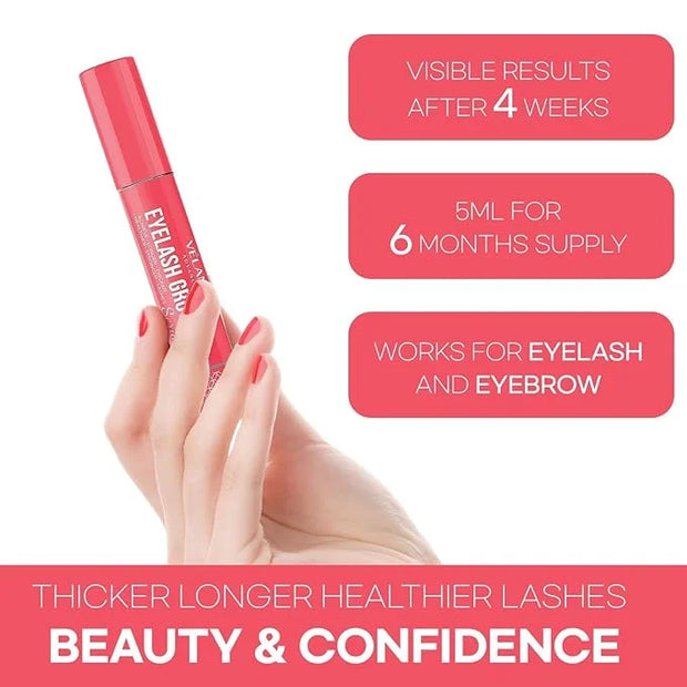 Eyelash Growth Serum, Lash Serum for Eyelash Growth, Eyelash Serum to Grow Lashes in 3-4 Weeks, Lash Growth Serum & Brow G...