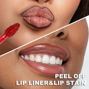 6 Colors Peel Off Matte Lip Tint, Long Lasting Natural Peel Off Tattoo Lip Liner Stain, Waterproof Smudge Proof Non-Stick ...