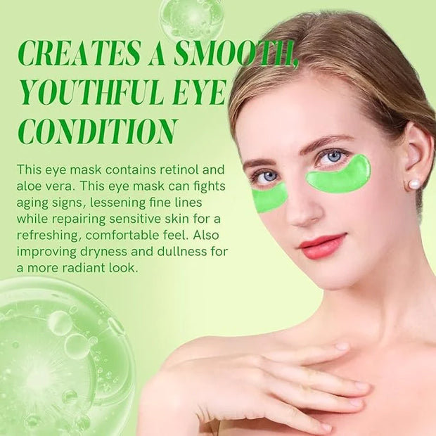 Under Eye Patches with Retinol and Aloe Vera Eye Mask for Dark Circles and Puffiness, Face Mask Skin Care Products 30 Pair...