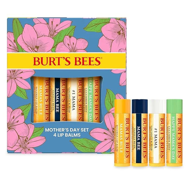 Burt's Bees Gifts Ideas - Balm Bouquet Lip Balm Set, Original Beeswax, Vanilla Bean, Cucumber Mint, Coconut & Pear Pack, N...