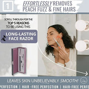 Premium Dermaplaning Tool - Multipurpose Face Razor for Women - Exfoliating Dermaplaner for Smooth Skin, Gentle Eyebrow an...