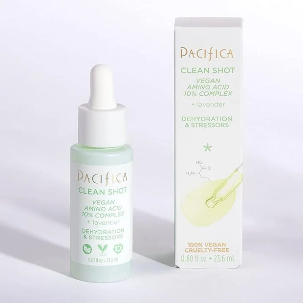 Face Serum by Pacifica - Clean Shot Vegan Amino Acid 10% Complex10% Solution l – Balancing Facial Serum for Oily & All Ski...