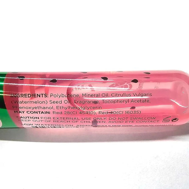 5 Pack Lip Gloss Set of Lip Gels - Clear, Watermelon, Strawberry, Cherry, and Bubble Gum Hydrating Lip Glosses with Vitami...
