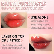 Lip Oil,Lip Glow Oil,Plumping Lip Oil Tinted,Hydrating Gloss Tinted Lip Balm,Long Lasting Nourishing Non-sticky Fresh Text...