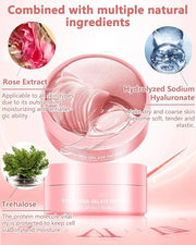 Under Eye Patches (60Pcs) - Update Eye Mask Rose Extract, Eye Treatment Mask, Under Eye Bag Treatment, Eye Mask for Puffy ...