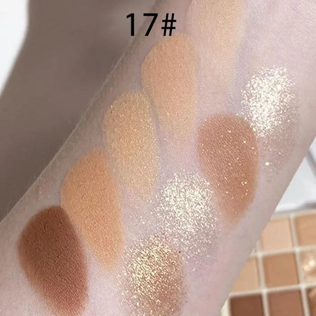 Eyeshadow Palette Makeup- 9 Colors Eyeshadow Palette Matte Shimmer Korean Natural Eye Shadow palettes Highly Pigmented Nat...