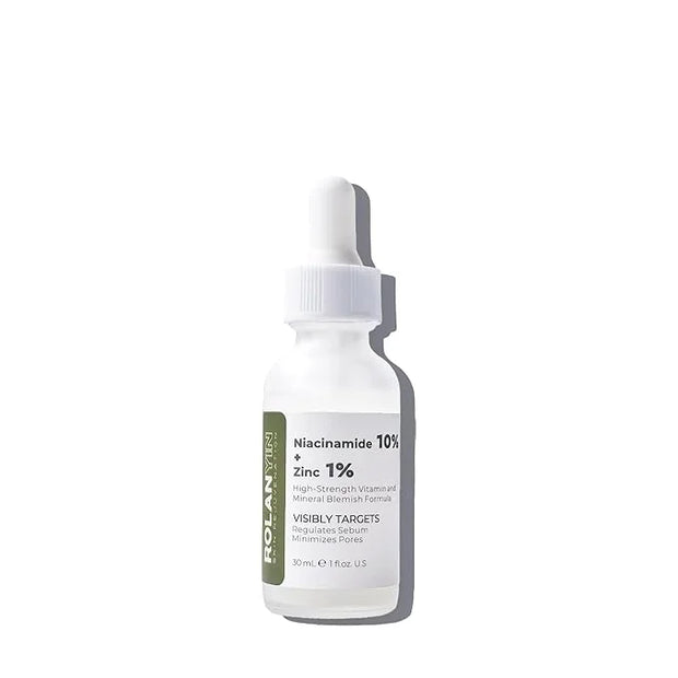 ROLANYIN Niacinamide 10% + Zinc 1% Facial Serum for Oil Control and Pore Minimizing Blemish Treatment Hydrating Soothing A...