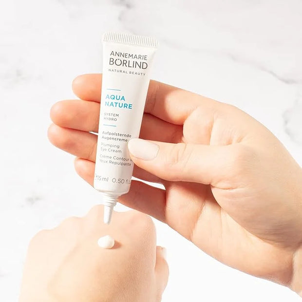 ANNEMARIE BÖRLIND - AQUANATURE Plumping Eye Cream - Botanical Extracts for Wrinkles and Hydration - Moisturizing, Regenera...