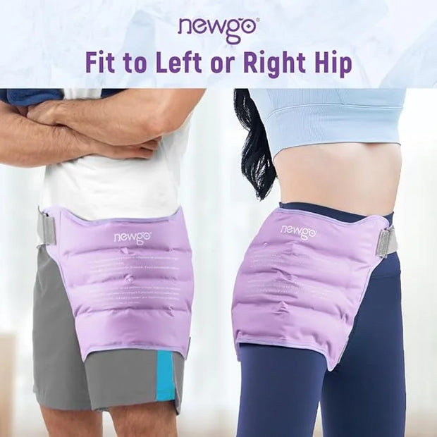 NEWGO Bundle of Gel Eye Mask and Hip Ice Pack Purple - Product Image