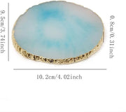 Honbay 2PCS Golden Edge Resin Nail Art Palettes