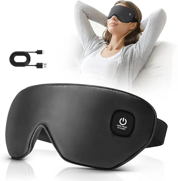 Heated Eye Mask Cordless, Warm Eye Compress for Dry Eyes Stye Blepharitis Chalazion MGD Eye Treatment, Heat Therapy to Unc...