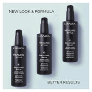L'ANZA Healing Style Smoother Balm, New & Improved Keratin Hair Treatment & Hair Straightener Serum, Heat Protection & Ant...
