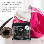 Monopoli Skin Travel Skincare Set | Airplane-Friendly Sizes | Complete Facial Skin Care Kit with BHA Serum, Vitamin C, Moi...