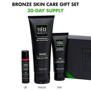 Tiege Hanley Mens Skin Care Gift Box Set, Bronze - Men's Skincare Set Includes Face Wash, Facial Moisturizer with SPF 20 S...