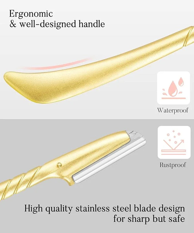 ennva Eyebrow Razor for Women - Eyebrow Trimmer Dermaplaning Tool- Ergonomic Eyebrow Shaper and Facial Razor for Peach Fuz...