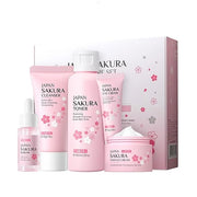 Travel Skincare Set for Women and Teens, Facial Skin Care Gift Set with Vitamin C & Cherry Blossom, Gentle Skin Cleaning &...