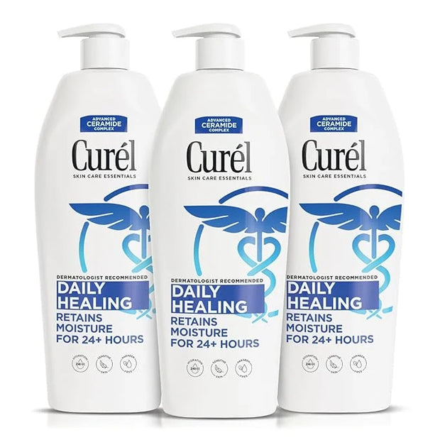 Curel Daily Healing Body Lotion for Dry Skin, Hydrating Body Lotion with Advanced Ceramides Complex, Dermatologist Recomme...