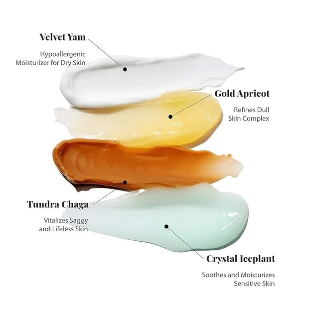 Blithe Pressed Serum Deluxe Collection Face Moisturizer - Hypoallergenic Facial Creams with Ingredients of Chaga Iceplant ...