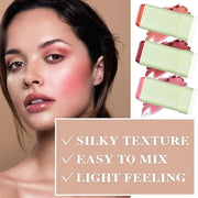 Cream Blush Stick,Waterproof Multi Makeup Cream Stick,Lightweight,Long-lasting,Easy To Use,2 in 4 Multi Blush for Cheeks &...