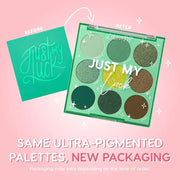 ColourPop Just My Luck Green Eyeshadow Palette - Green & Neutral Eyeshadow Palette with Matte & Metallic Finishes - High-P...
