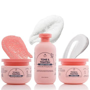 Nature Spell Tone & Tighten Skin Firming Gift Set – Body Wash, Sugar Body Scrub, & Body Cream - Skin-Firming Trio Infused ...