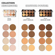Ruby Kisses Flawless Finish with 3D Contour Powder