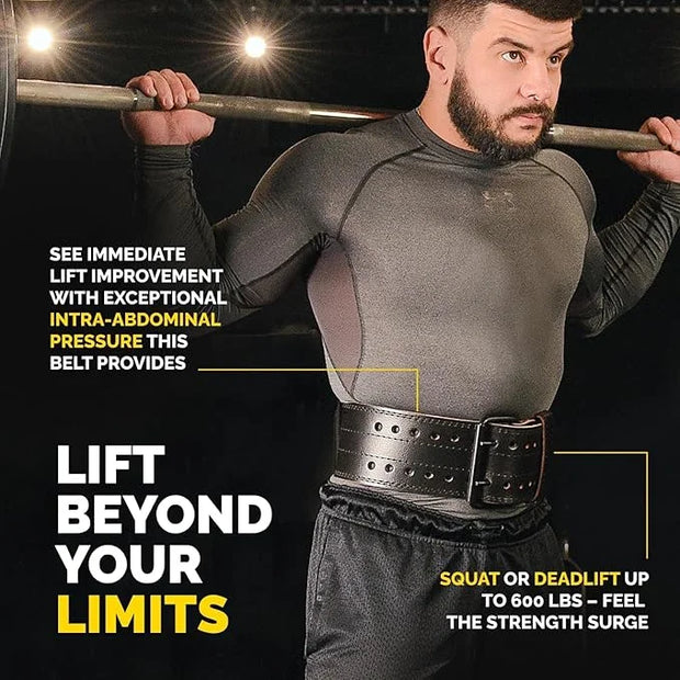 5mm Premium Weight Lifting Belt - 100% Genuine - Product Image