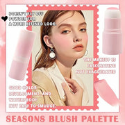 Matte Contour Blush Stick for Cheeks and Face - Buildable Shimmer Facial Blusher Shades - Blendable Cosmetic Makeup 02 - P...