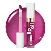 REVLON Super Lustrous Glimmer Lip Oil, Moisturizing & Tinted, Shiny Finish, Made with Plant-Based Squalane, 006 Plum Pop, ...