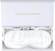 Silk Sleep Mask Light Blocking Luxury 100% Mulberry 19mm Silk Eye Mask Eye Cover Blindfold Ultra Soft Light & Comfy Anti A...
