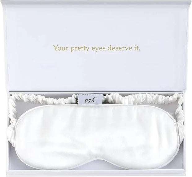 Silk Sleep Mask Light Blocking Luxury 100% Mulberry 19mm Silk Eye Mask Eye Cover Blindfold Ultra Soft Light & Comfy Anti A...