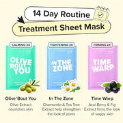 I DEW CARE Glass Skin Face Mask Variety Pack - Let's Get Sheet Faced | For Perfect Care Routine, 2 Week Intense Korean Fac...