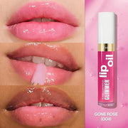 Revlon Super Lustrous Glimmer Lip Oil, Moisturizing & Tinted, Shiny Finish, Made with Plant-Based Squalane, 004 Gone Rose,...