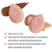 wet n wild Makeup Sponge - Low Product Absorption for Streak-Free Application, Effortless Blending Beauty for a Smooth Pro...