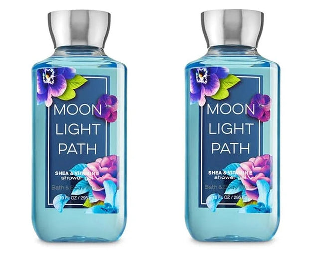 Bath and Body Works Shea Enriched Shower Gel New Improved Formula 10 Oz. (Moonlight Path) (Pack of 2) - Product Image