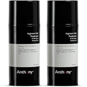 Anthony Ingrown Hair Treatment for Men (Pack of 2) – Gel Solution to Calm Down Razor Burn – Scar and Redness Eliminator, B...