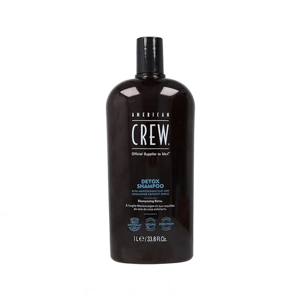 American Crew Detox Shampoo for Men, Naturally Derived, Vegan Formula, Citrus Mint Fragrance, 33.8 Fl Oz - Product Image