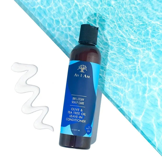 As I Am Dry & Itchy Scalp Care Leave In Conditioner - 8 ounce - Enriched with Piroctone Olamine, Ceramides, Olive Oil, and...