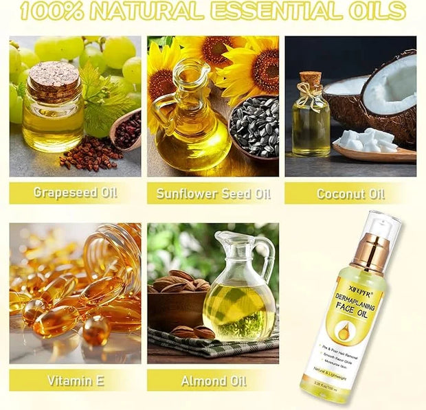 Dermaplaning Kit, Dermaplane Oil with Dermaplaning Tools, Shave Oil for Women, Softens Area Pre Shave & After Shave, Use w...