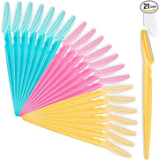 21 Pcs Eyebrow Razor, Multipurpose Exfoliating Dermaplaning Tool for Face, Facial and Eyebrow Shaper with Precision Cover ...
