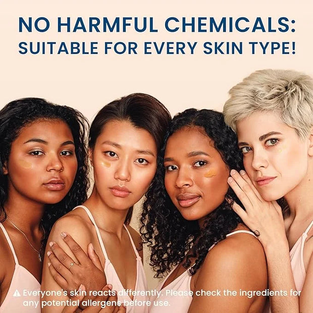 5% Caffeine 5% Retinol Eye Cream for Dark Circles, Puffiness and Bags, Hyaluronic Acid and Niacinamide Under Eye Cream Ant...