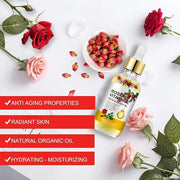 Vitamin E Oil, Rose Oil, Vitamin E Oil for Face, Organic Vitamin E Oil, Rose & Vitamin E Moisturizer Oil for Face and Skin...