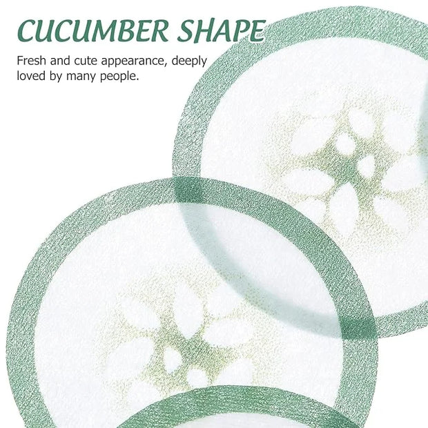 100pcs Under Eye Pads Disposable Cucumber Print Non-Woven Eye Patches Eyelash Pad DIY Eye Care Tool for Home Travel and Sa...